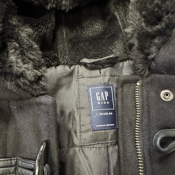 Gap Kids girls black winter coat size L - Picture 2 of 3